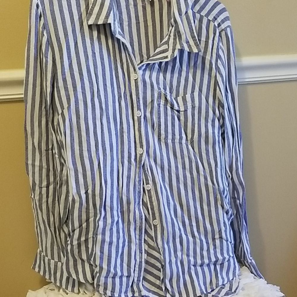 Beach Lounge- Navy & white Stripe - Size L